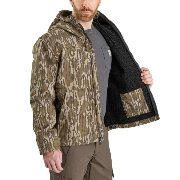 SUPER DUX™ RELAXED FIT SHERPA-LINED CAMO ACTIVE JACKET – 2 WARMER