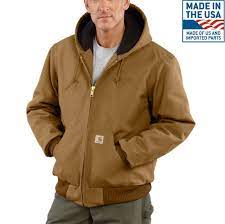 CARHARTT MEN'S RELAXED FIT FIRM DUCK INSULATED  JACKET-J140
