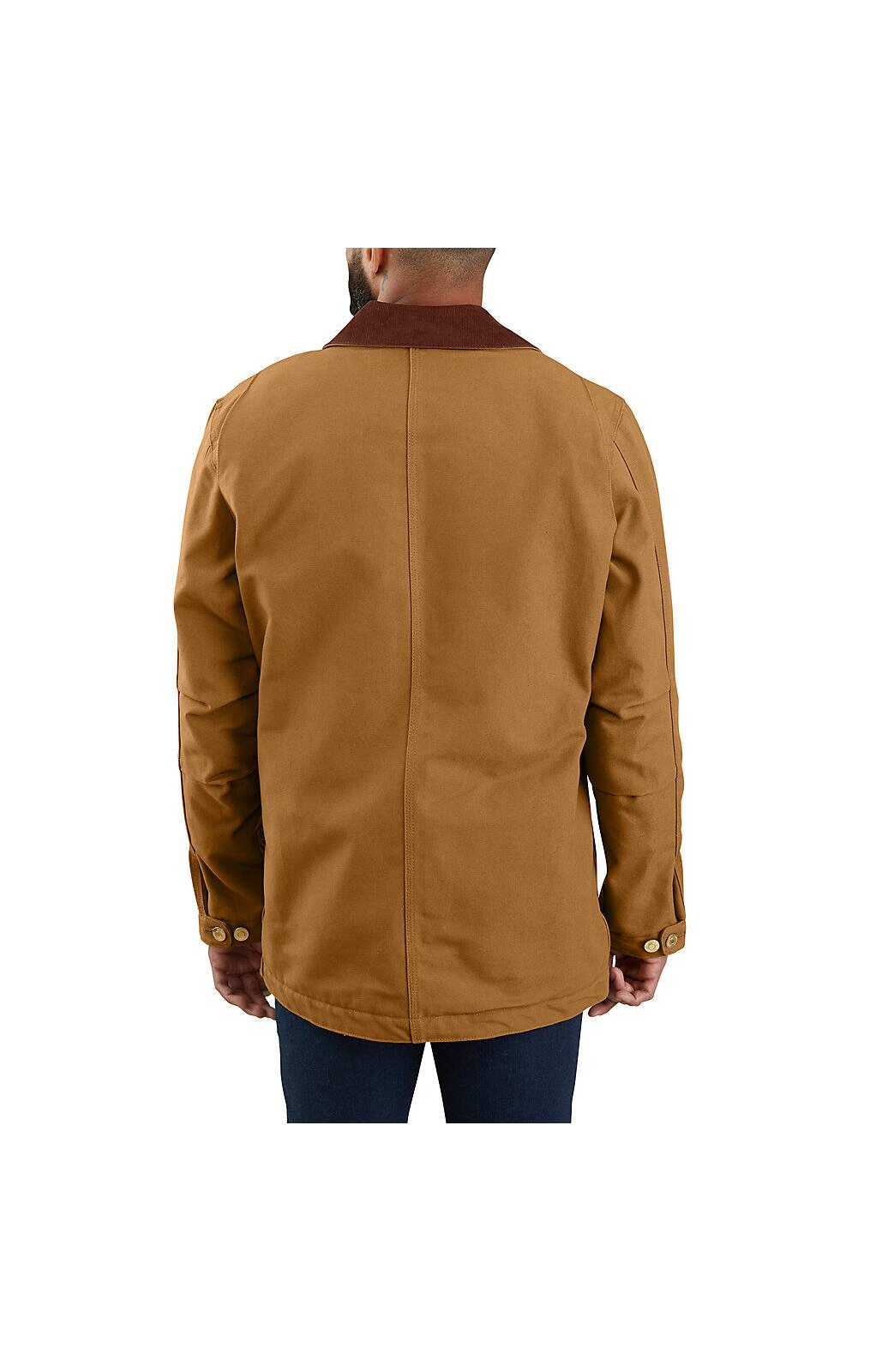 MEN'S CARHARTT LOOSE FIT FIRM DUCK BLANKET-LINED CHORE COAT – 2