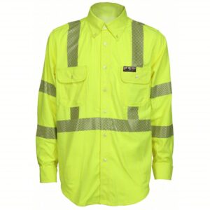 MCR SAFETY SUMMIT BREEZE CLASS 3 FR SHIRT - LIME