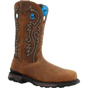 ROCKY MEN'S 6-INCH CARBON TOE WATERPROOF WESTERN BOOT