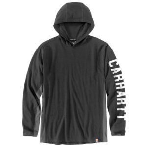 CARHARTT FORCE® RELAXED FIT MIDWEIGHT LONG-SLEEVE LOGO GRAPHIC HOODED T-SHIRT