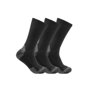 CARHARTT MEN'S MIDWEIGHT COTTON BLEND CREW SOCK 3-PACK