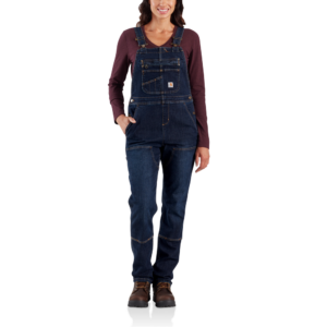 CARHARTT WOMEN'S DENIM DOUBLE-FRONT BIB OVERALL