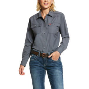 ARIAT WOMEN'S FEATHERLIGHT L/S WORK SHIRT BUTTON