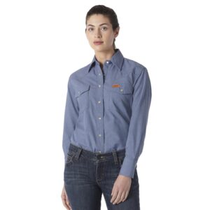 WRANGLER WOMENS FR WESTERN WORK SHIRT-FRLW11B