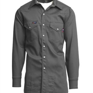 LAPCO MEN'S FR UNIFORM SHIRT 7 OZ. 100% COTTON PEARL SNAPS