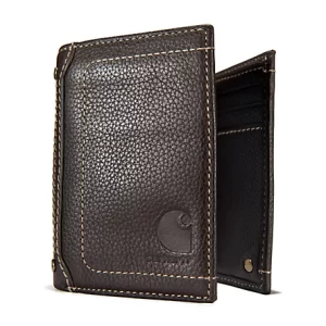 MEN'S CARHARTT PEBBLE TRIFOLD LEATHER WALLET-B000020920199