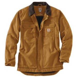 CARHARTT MEN'S FULL SWING RELAXED FIT WASHED DUCK INSULATED TRADITIONAL COAT-103283