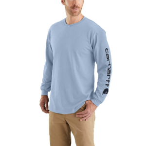 CARHARTT LOOSE FIT HEAVYWEIGHT LONG-SLEEVE LOGO SLEEVE GRAPHIC T-SHIRT