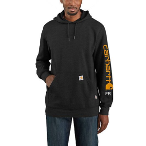 CARHARTT MEN'S FR FORCE LOOSE FIT MIDWEIGHT LOGO SLEEVE GRAPHIC SWEATSHIRT-104505