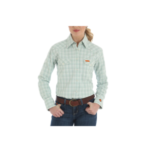 WRANGLER WOMENS LONG SLEEVE FR BUTTON SHIRT-FRLW10Q
