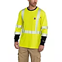 CARHARTT MEN'S FR HIGH VIS FORCE LONG SLEEVE T-SHIRT-102905