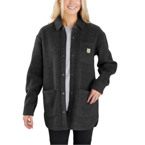 WOMEN'S CARHARTT LOOSE FIT FLEECE SHIRT JACKET
