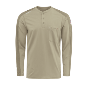 MEN'S FLEX KNIT HENLEY WORK SHIRT