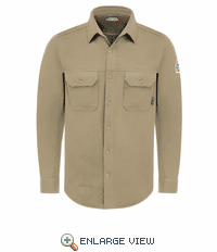 BULWARK MEN'S FR FLEX KNIT BUTTON DOWN WORK SHIRT-STG4