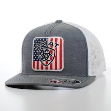MENS ARIAT USA FLAG DENIM - HATS CAP - A300065520