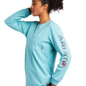 ARIAT WOMEN'S FR STRETCH LOGO T-SHIRT-10039291