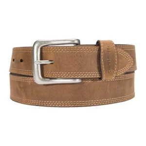 CARHARTT MEN'S CASUAL LEATHER TRIPLE STITCH BELT