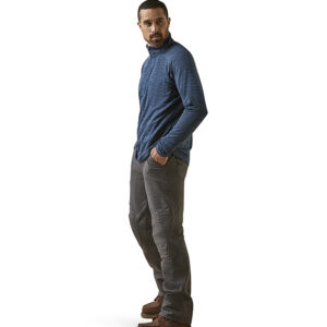 ARIAT MEN'S REBAR GRIDWORK BASELAYER 1/4 ZIP T-SHIRT-10046514