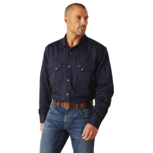 ARIAT MEN'S  FR SOLID SNAP L/S WORK SHIRT-10048489