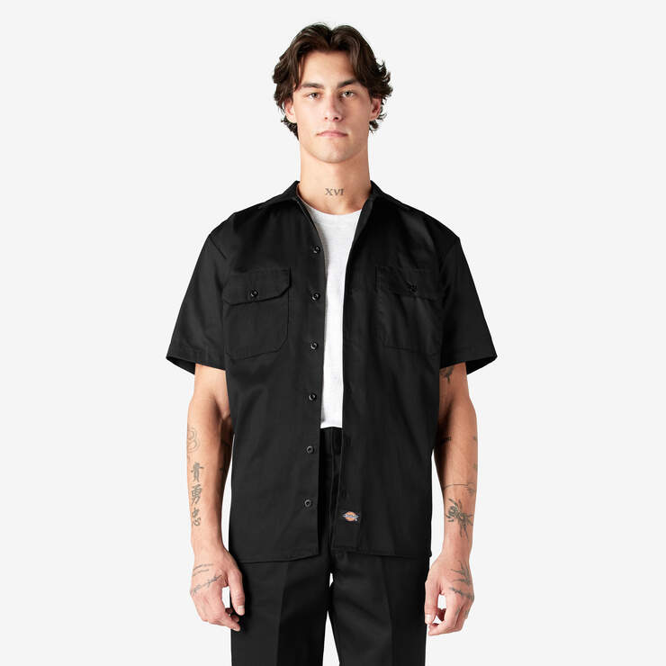 DICKIES MEN'S ORIGINAL FIT SHORT SLEEVE TWILL WORK SHIRT D1574