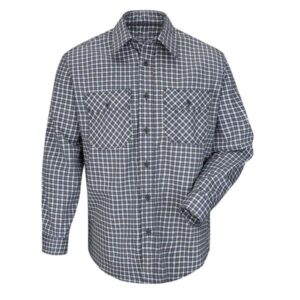 MEN'S LIGHTWEIGHT FR PLAID UNIFORM SHIRT-SLD6