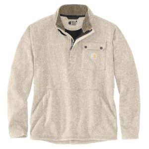 CARHARTT MEN'S RELAXED FIT MIDWEIGHT QUARTER ZIP POCKET FLEECE SWEATER-106378