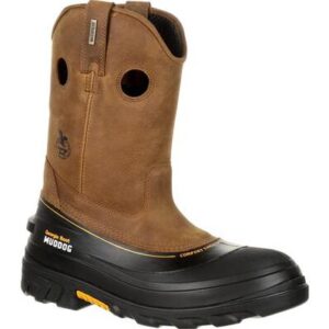 GEORGIA MEN'S MUDDOG COMPOSITE TOE WATERPROOF WORK WELLINGTON BOOT-GB00243