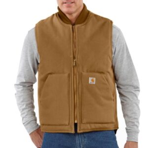 CARHARTT MEN'S RELAXED FIT FIRM DUCK INSULATED  COLLAR  VEST-106676