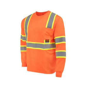 RADIANS MENS TWO TONE MESH HI-VIS  L/S TSHIRT-ST41-3POS