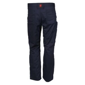 MCR SAFETY MEN'S FR  NAVY WORK PANTS 7 OZ. 88% COTTON AND 12% NYLON TWILL FABRIC CAT2 /  ATPV 8.6 CAL/CM2 ARC RATING BUTTON-UP AND ZIPPERED FLY FRONT