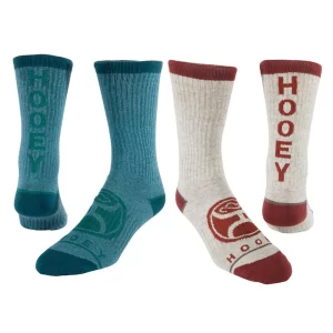 HOOEY MEN'S ATHLETIC BOOT SOCK 2 PK- A0005759
