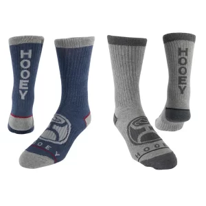 HOOEY MEN'S ATHLETIC CREW 2 PK SOCKS-A0005740