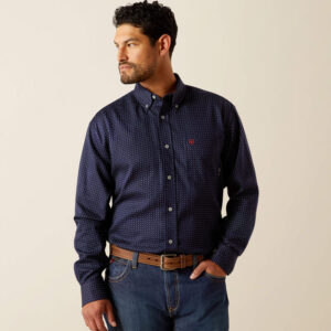 ARIAT MEN'S FR LEVER L/S BUTTON WORK SHIRT-10054610
