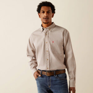 ARIAT MEN'S FR CRENSHAW LOGO LONG SLEEVE WORK SHIRT-10054611