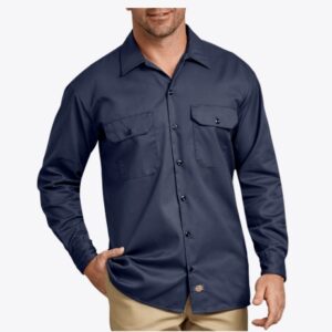 DICKIES MEN'S LONG SLEEVE TWILL WORKSHIRT-D574